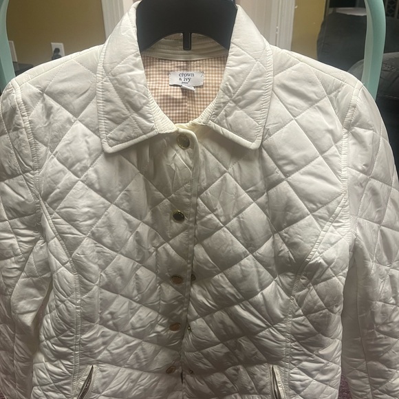 Crown & Ivy ladies waist length quilted jacket . Good used condition. - Picture 1 of 4